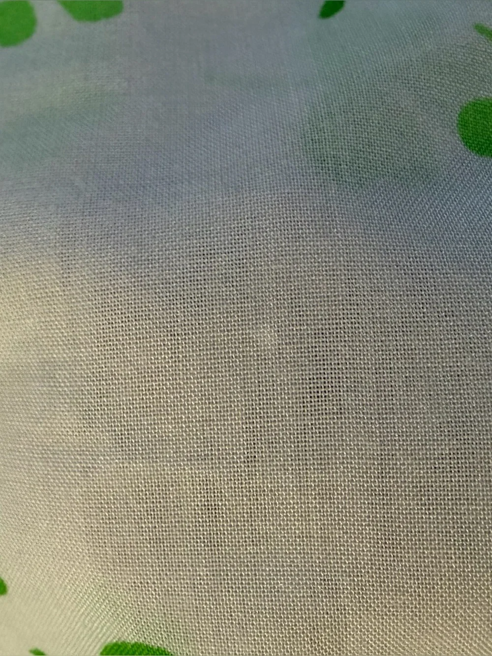 Vintage Anne Klein Burlington Standard Pillowcase Green Shamrock Clover Scallop
